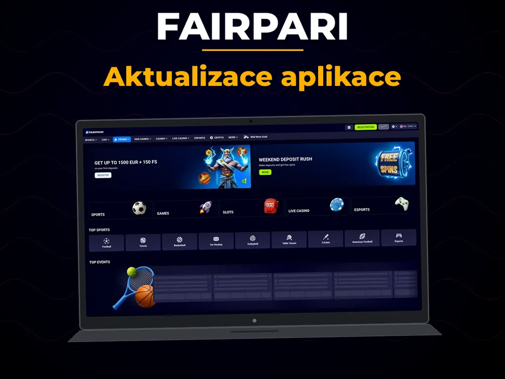 Fairpari - Aktualizace aplikace
